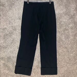 Angeline Kingsley Black Cropped Slacks
